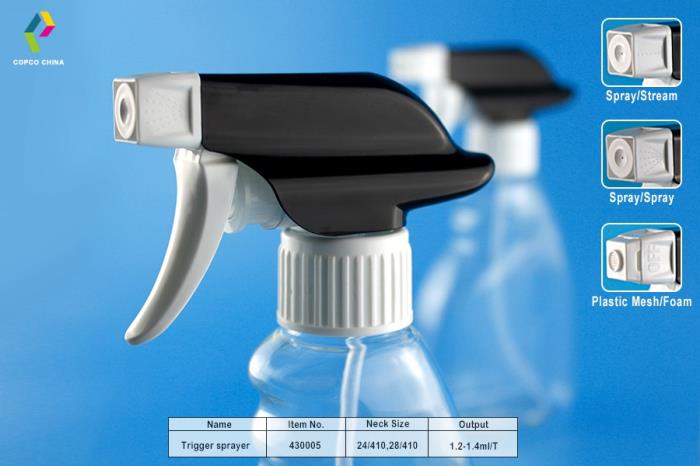 COPCO’s all-plastic trigger sprayer has more nozzle options and styles available